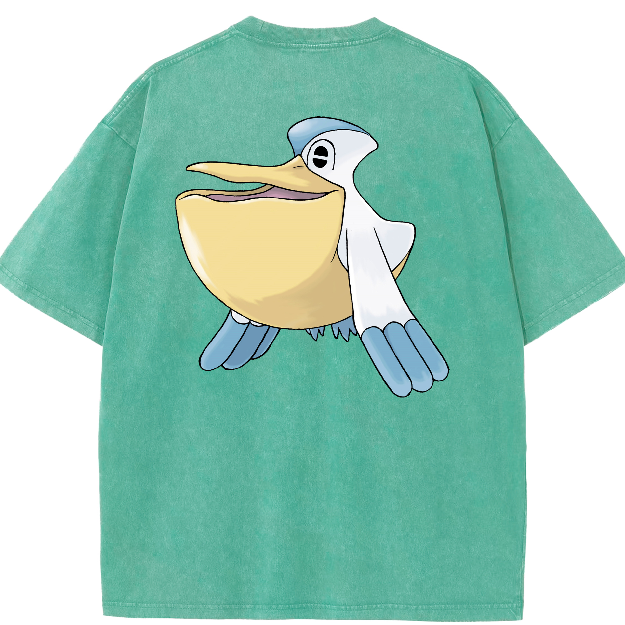 （画像用） ポケットモンスター Pokémon 綿100% ヴィンテージ風 半袖Tシャツ（背面プリント）